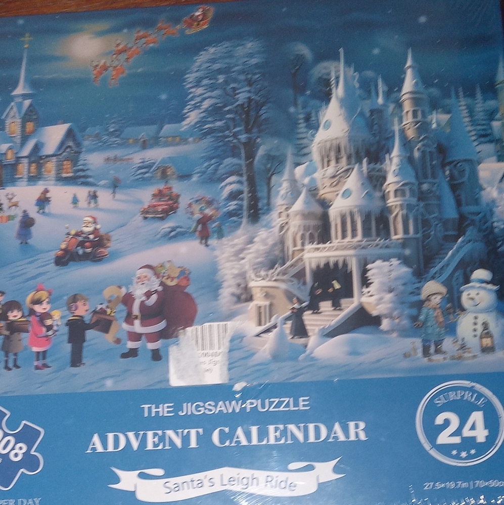 Santa's Sleigh Ride Jigsaw Puzzle Advent Calendar